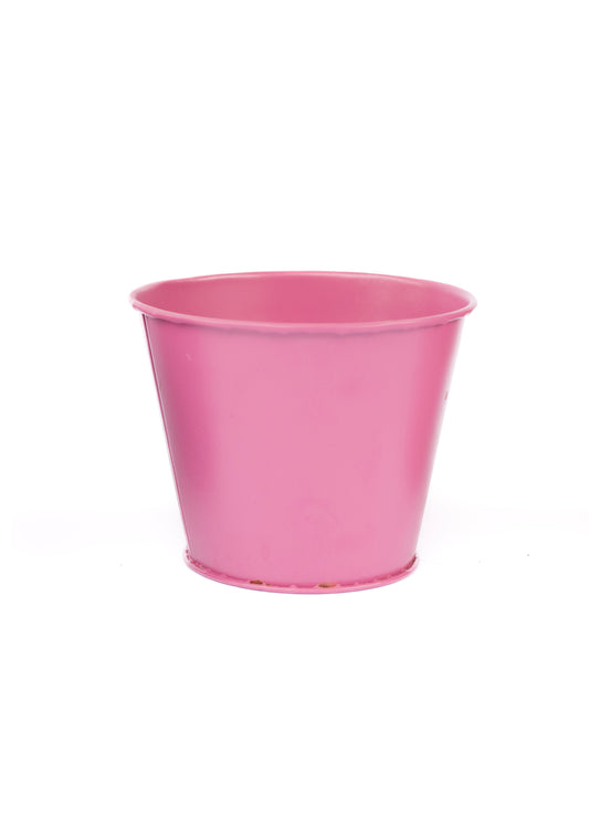 Pink Metal Pig-Shaped Plant Stand with Pot