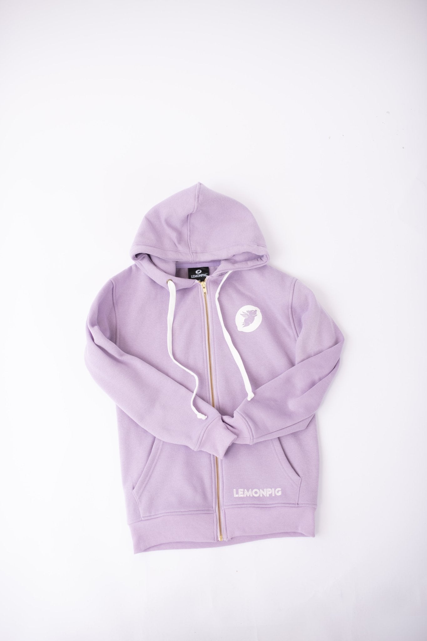LemonPig Logo Hoodie - Full Zip Hooded Sweatshirt - LemonPigStore - Hooded sweatshirt jacket - LP-hoodXS-OLV-015 - LemonPig