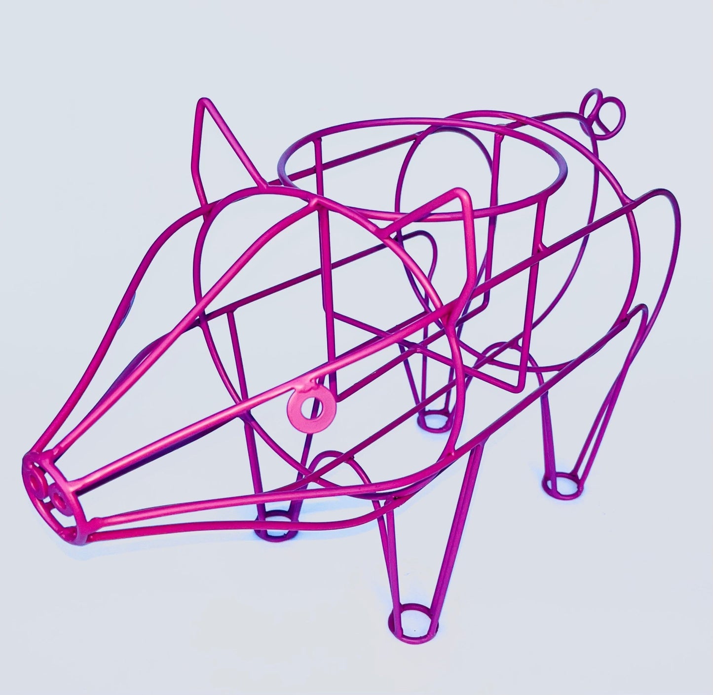 Metal Pig-Shaped Plant Stand - LemonPigStore - Plant stand - LP-PigM-RSG-003 - LemonPig