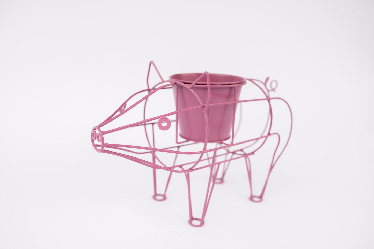 Metal Pig-Shaped Plant Stand - LemonPigStore - Plant stand - LP-PigM-RSG-003 - LemonPig