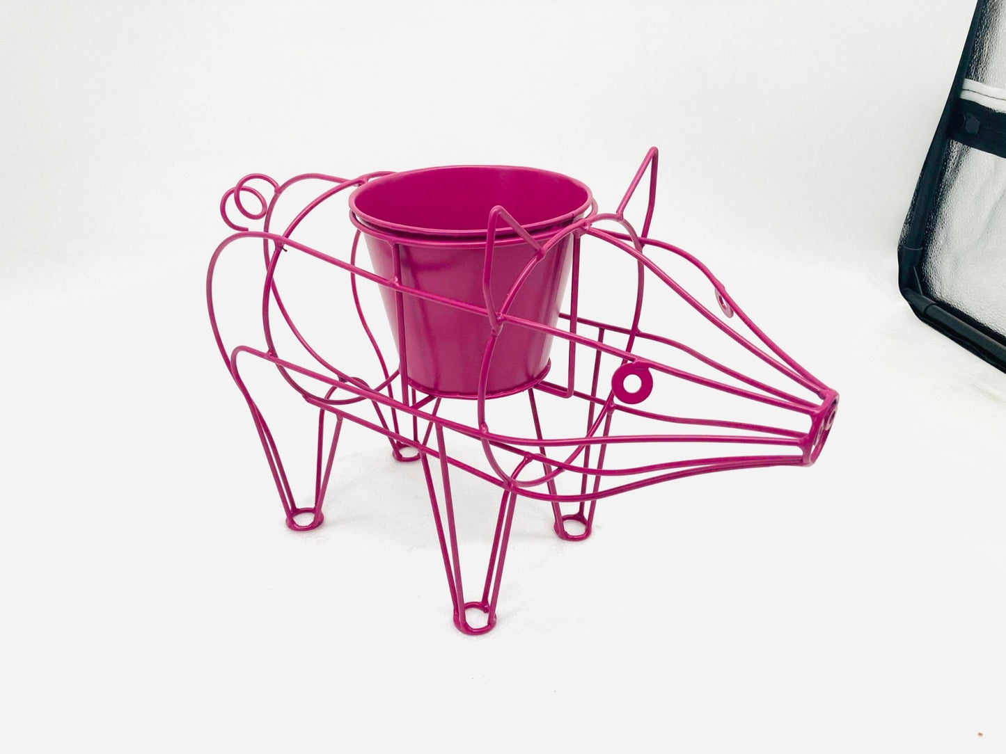 Metal Pig-Shaped Plant Stand - LemonPigStore - Plant stand - LP-PigM-RSG-003 - LemonPig