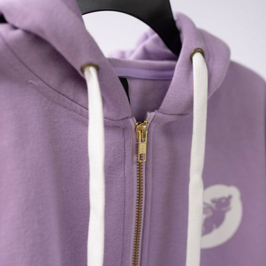 LemonPig Logo Lavender Hoodie - Full Zip Hooded Sweatshirt