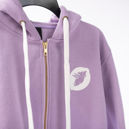 LemonPig Logo Lavender Hoodie - Full Zip Hooded Sweatshirt
