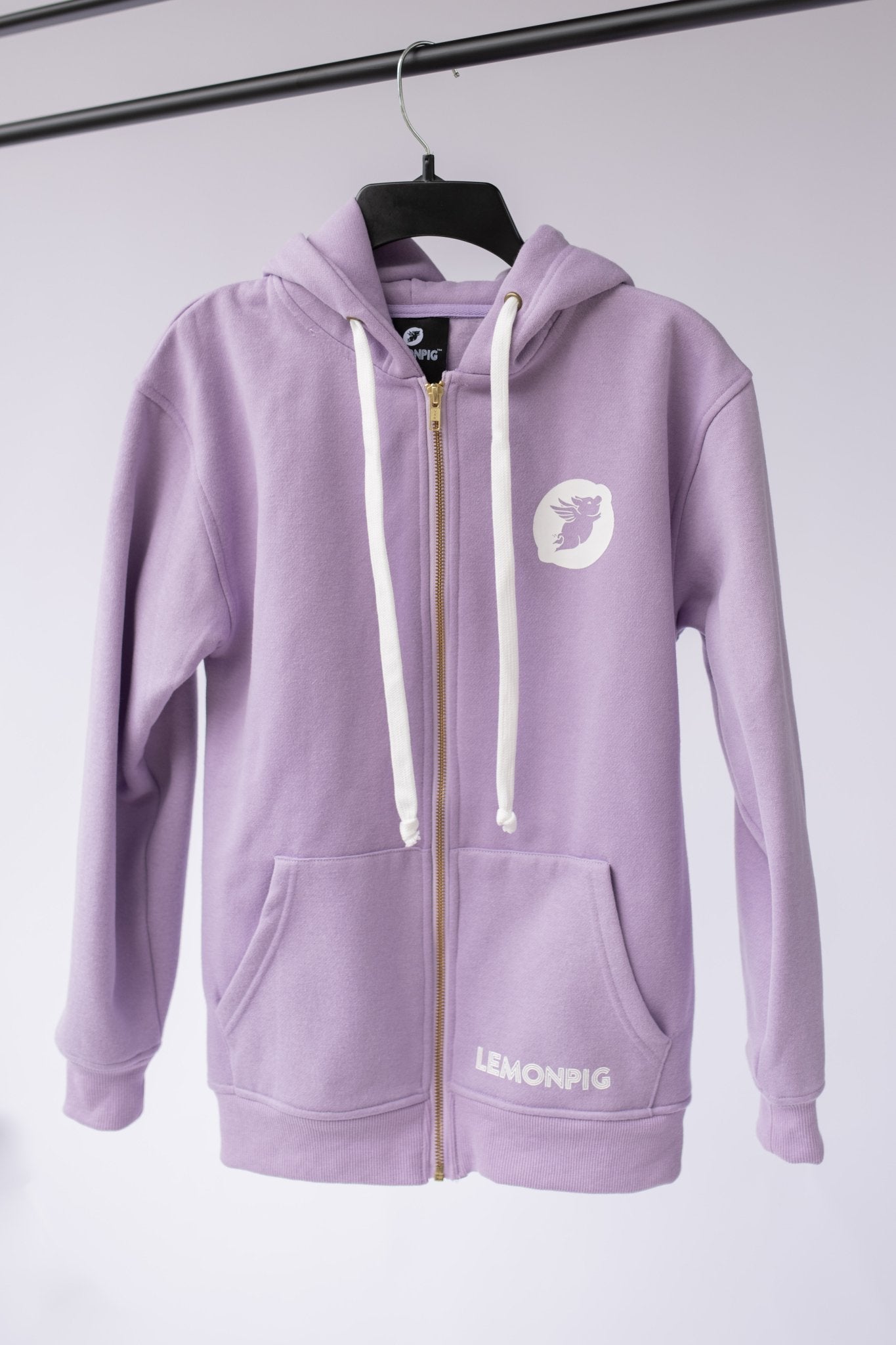 LemonPig Logo Hoodie - Full Zip Hooded Sweatshirt - LemonPigStore - Hooded sweatshirt jacket - LP-hoodXS-PUR-009 - LemonPig